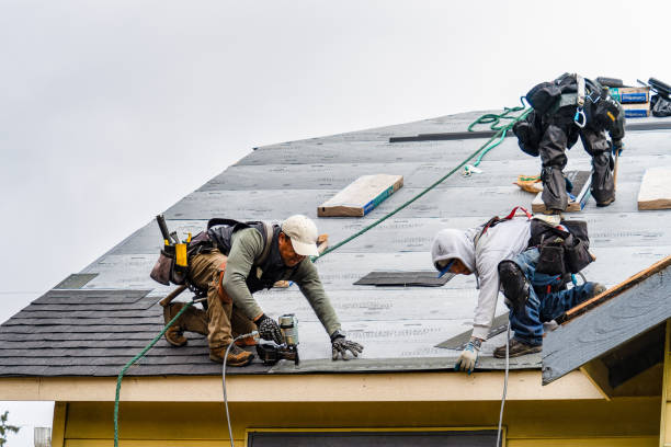 Professional Roofing technician working in DuPont, WA